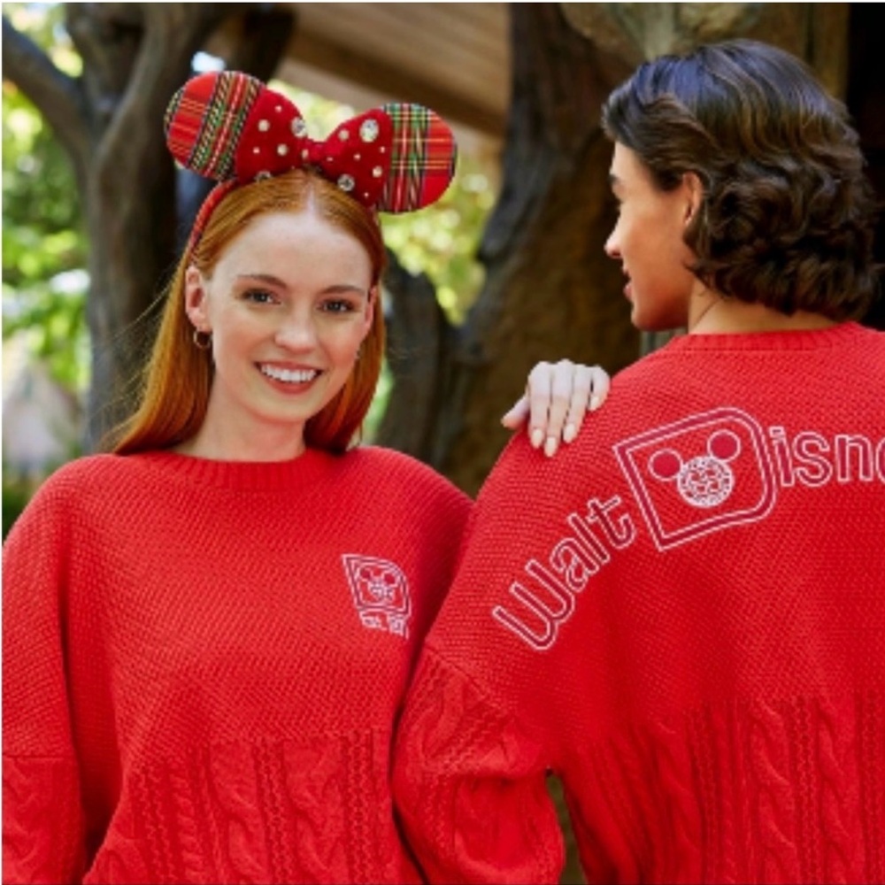 Disney Spirit Jersey Red Cable Knit Walt Disney World Sweater – XXL
